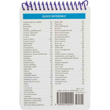 Preview: Table of Contents, Sierra Rescue River Rescue and Safety Field Guide