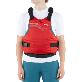 Ansicht getragen Front rot, NRS 'Vapor' - Touring Schwimmweste