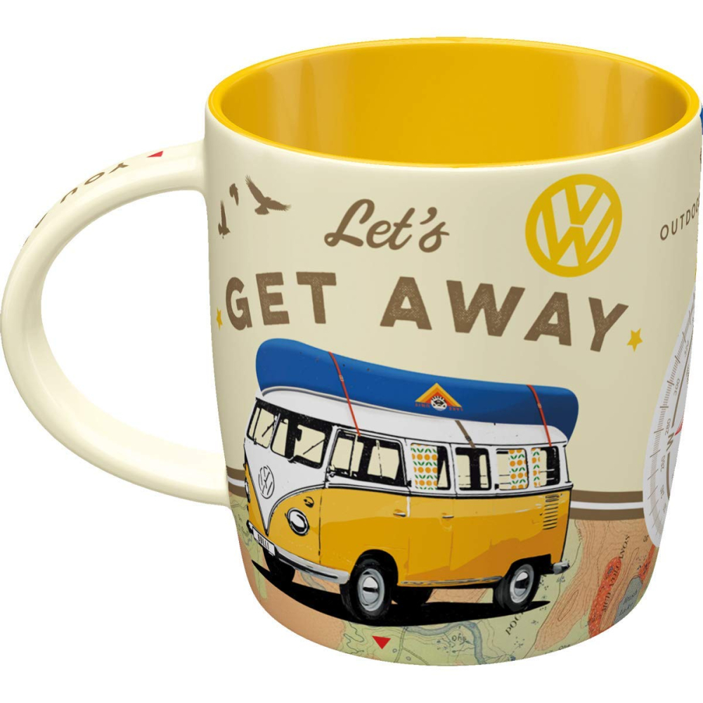 Keramik Tasse  'let’s get away'