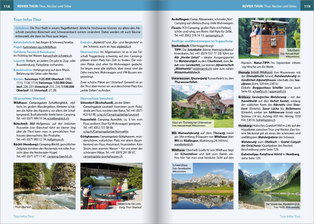 Leseprobe Buch 'Paddelland Schweiz' 2. Auflage