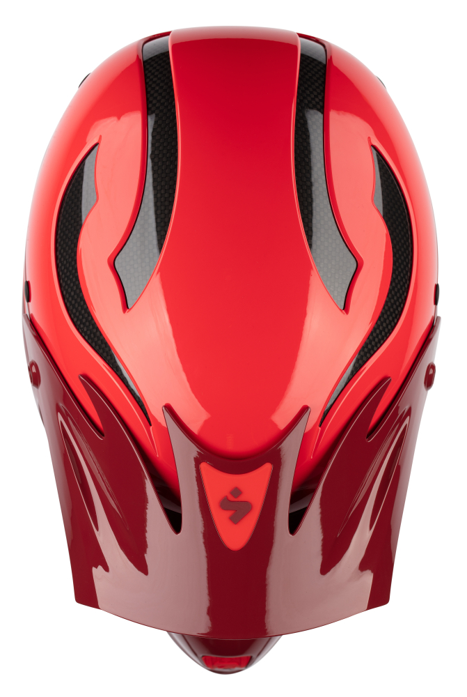 Helm 'Rocker Fullface' von Sweet, Ansicht oben