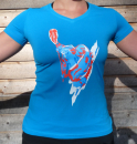 T-Shirt 'Kayak Superposterization' Damen